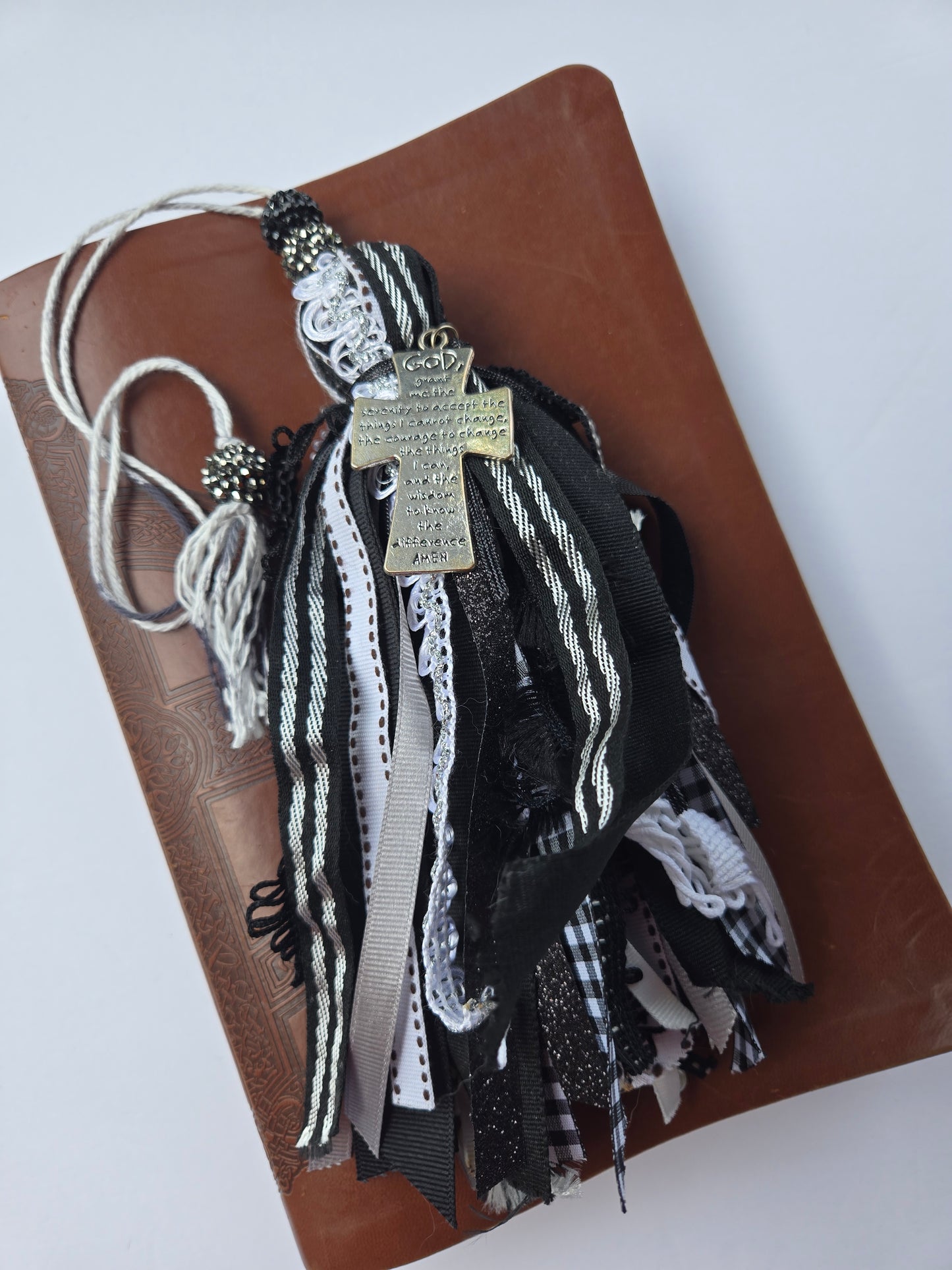 Black & White Bible/Book Tassel