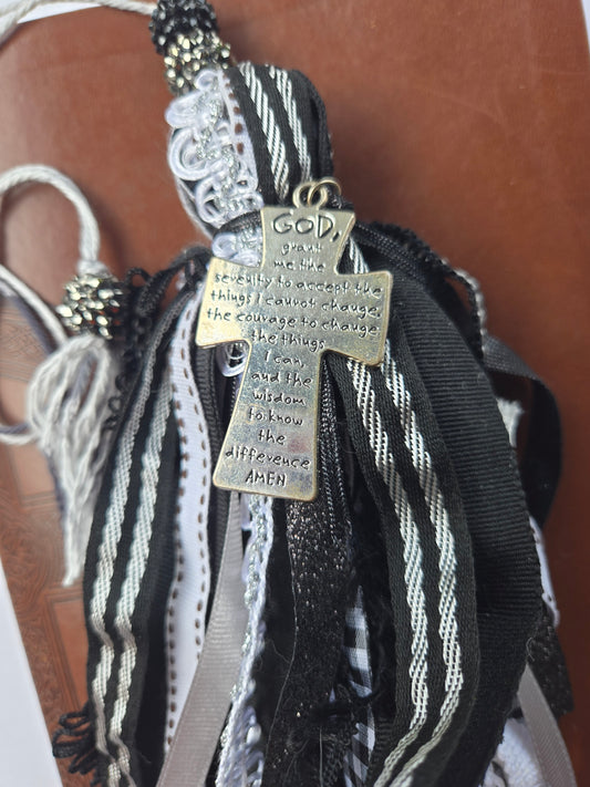 Black & White Bible/Book Tassel